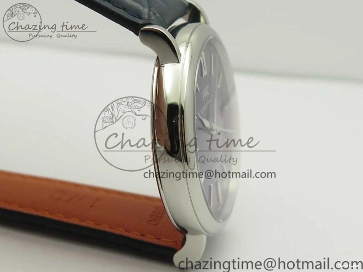 MIROTIME 0103 Portofino Automatic SS FKF 1:1 Best Edition Blue Dial on Blue Leather Strap A Cozy 7133